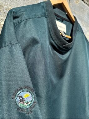 Vintage Montauk Downs Windbreaker XL 90S Golf Long Island Hamptons Pullover